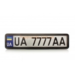 Рамка номерного знака CarLife NH410 карбоновая